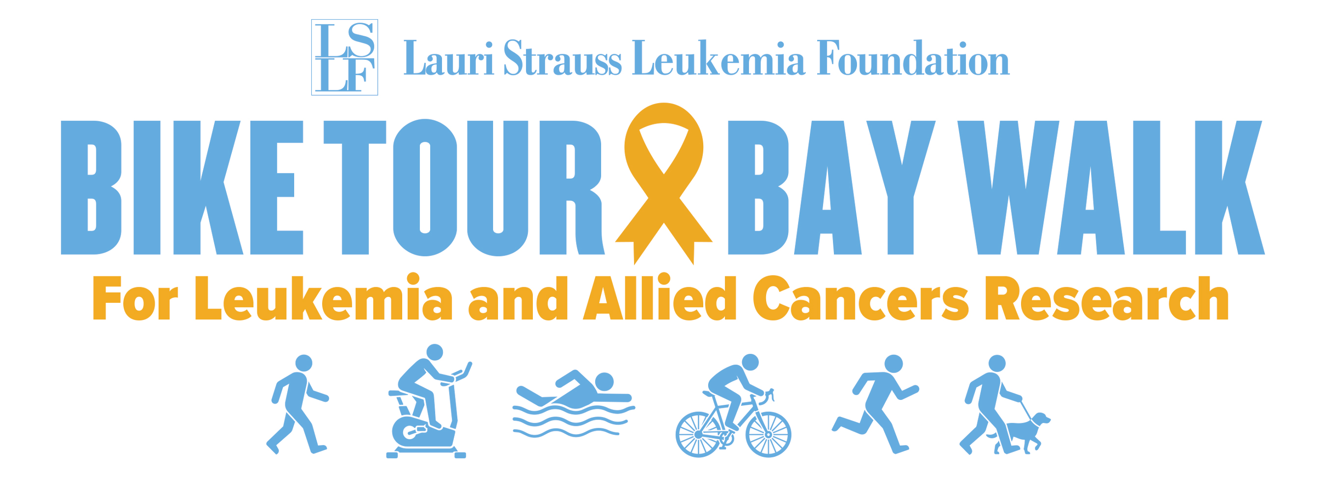 The LSLF Bike Tour/Bay Walk logo
